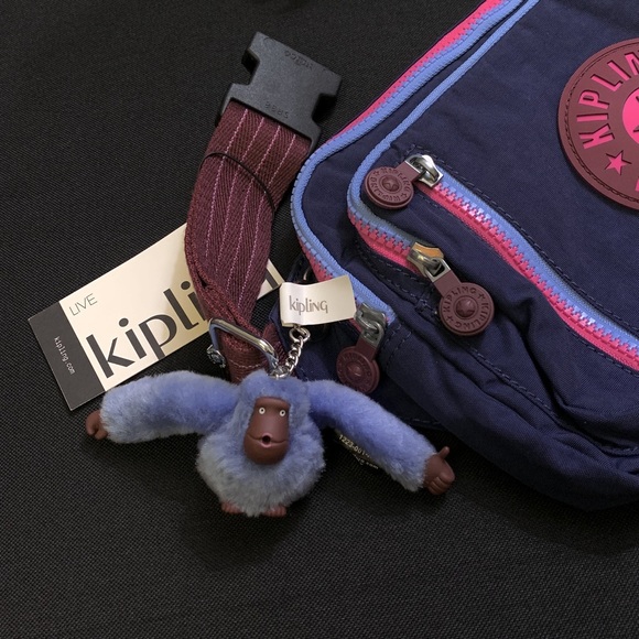 KIPLING Tarry LIMITED EDITION Nylon Belt Bag Fanny Pack w/ Monkey Keychain - Picture 3 of 7